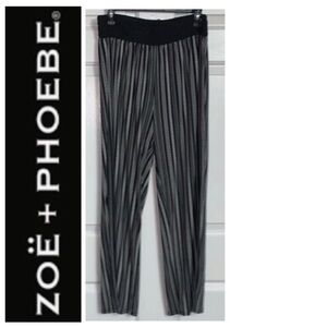 ❤️‍🔥 ZOE + PHOEBE Black and White Striped Pants NWT 1X